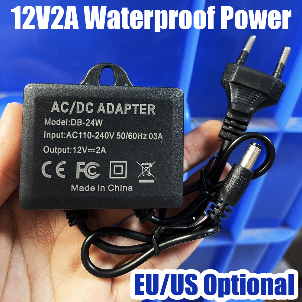 Outdoor Sport Camera - 12V2A Waterproof IP66 For camera Power