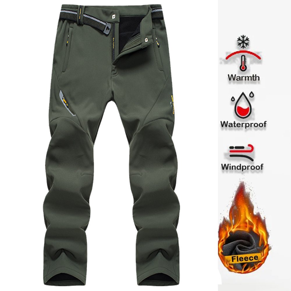 Outdoor Sport Winter Jacket - Men's Hiking Pants Softshell Outdoor Trousers