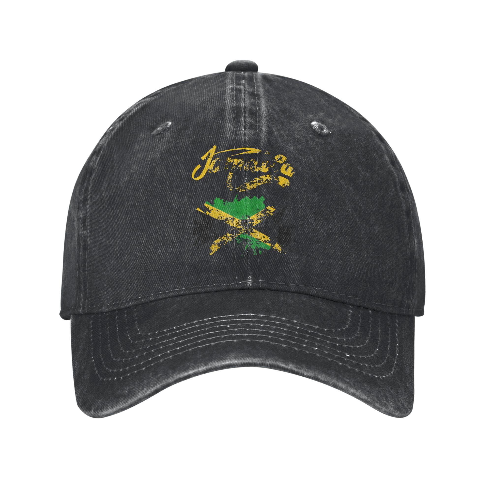 Outdoor Sport Hat Classic - Jamaican Flag Washed Baseball Cap Jamaica
