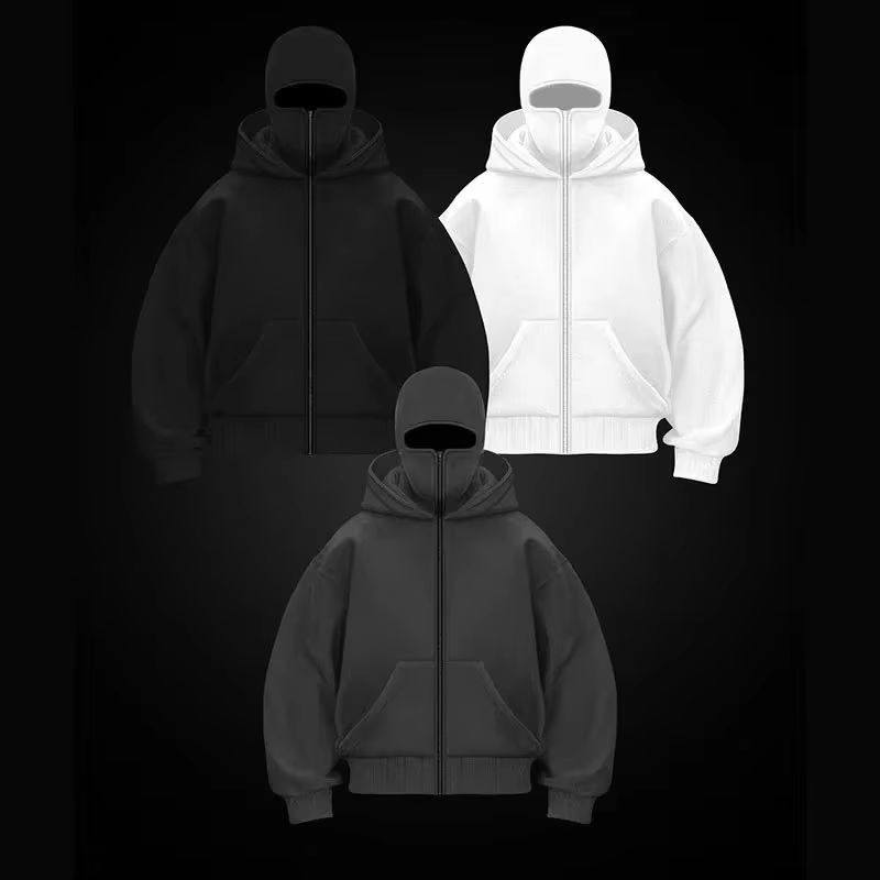 Balaclava Men Zip Hoodie Winte - Outdoor Sport Winter Jacket のレビューと価格