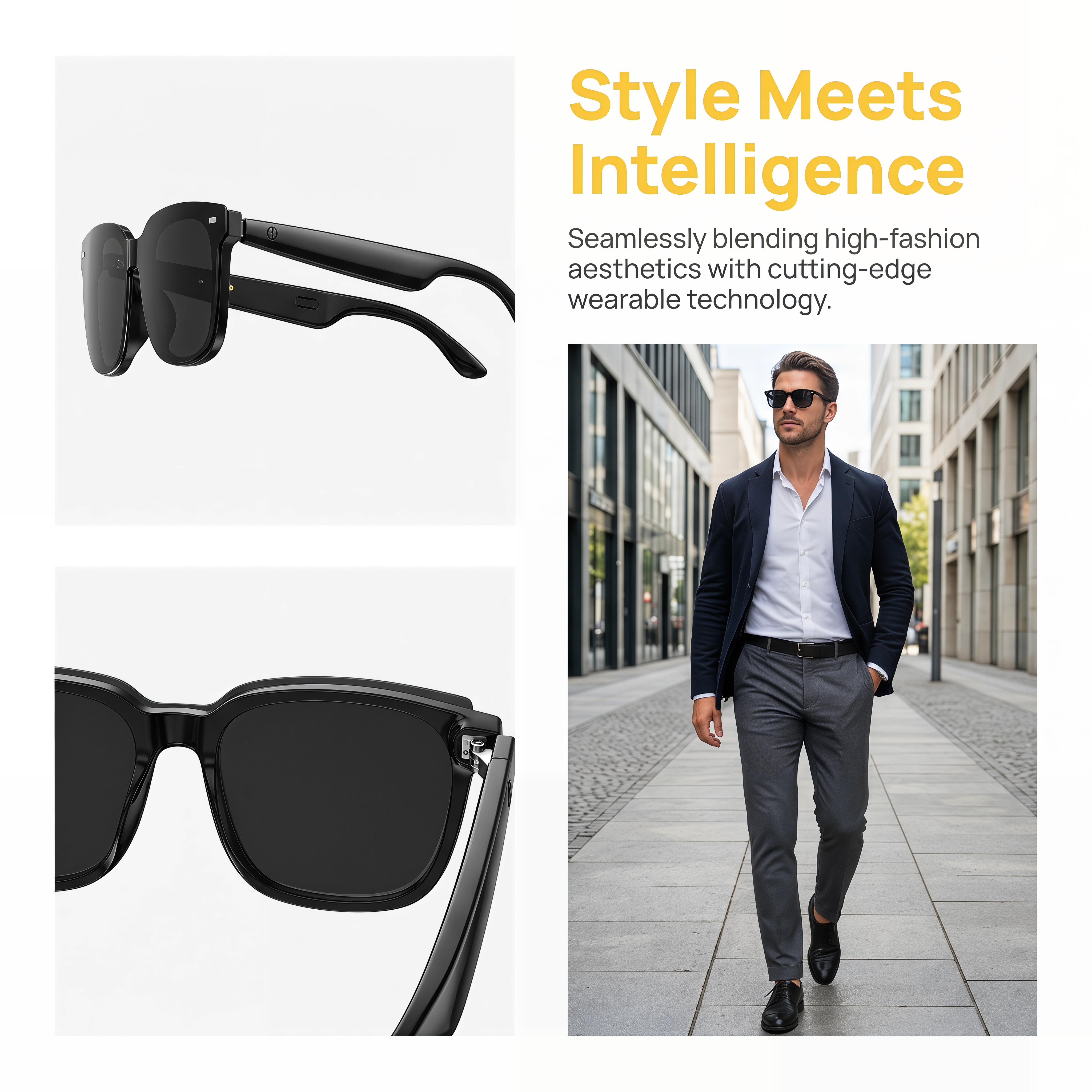 AI Open-Ear Bluetooth Glasses  - Outdoor Sport Bag のレビューと価格