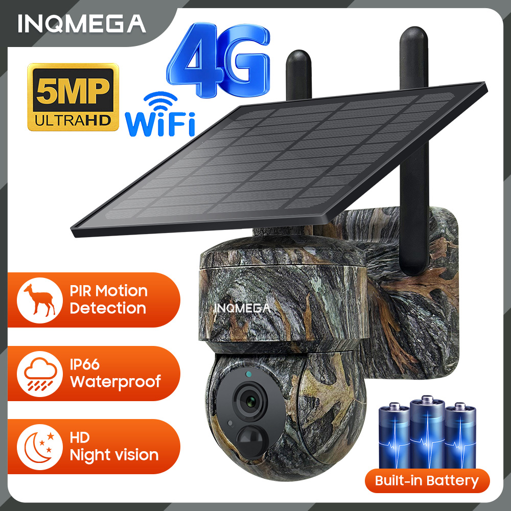 INQMEGA 5MP 4G / WIFI Solar Wi - Outdoor Sport Camera のレビューと価格