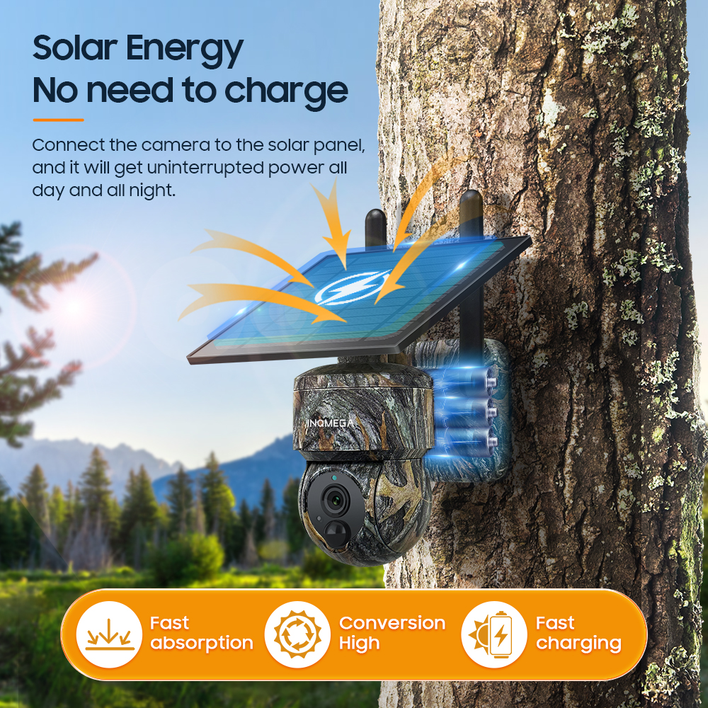 INQMEGA 5MP 4G / WIFI Solar Wi - Outdoor Sport Camera のレビューと価格