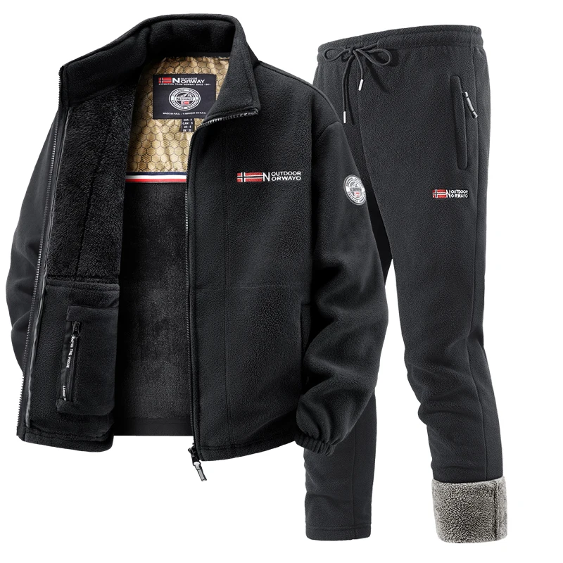 Mens Winter Fleece Tracksuit S - Outdoor Sport Winter Jacket のレビューと価格