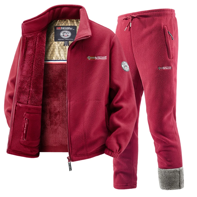 Mens Winter Fleece Tracksuit S - Outdoor Sport Winter Jacket のレビューと価格