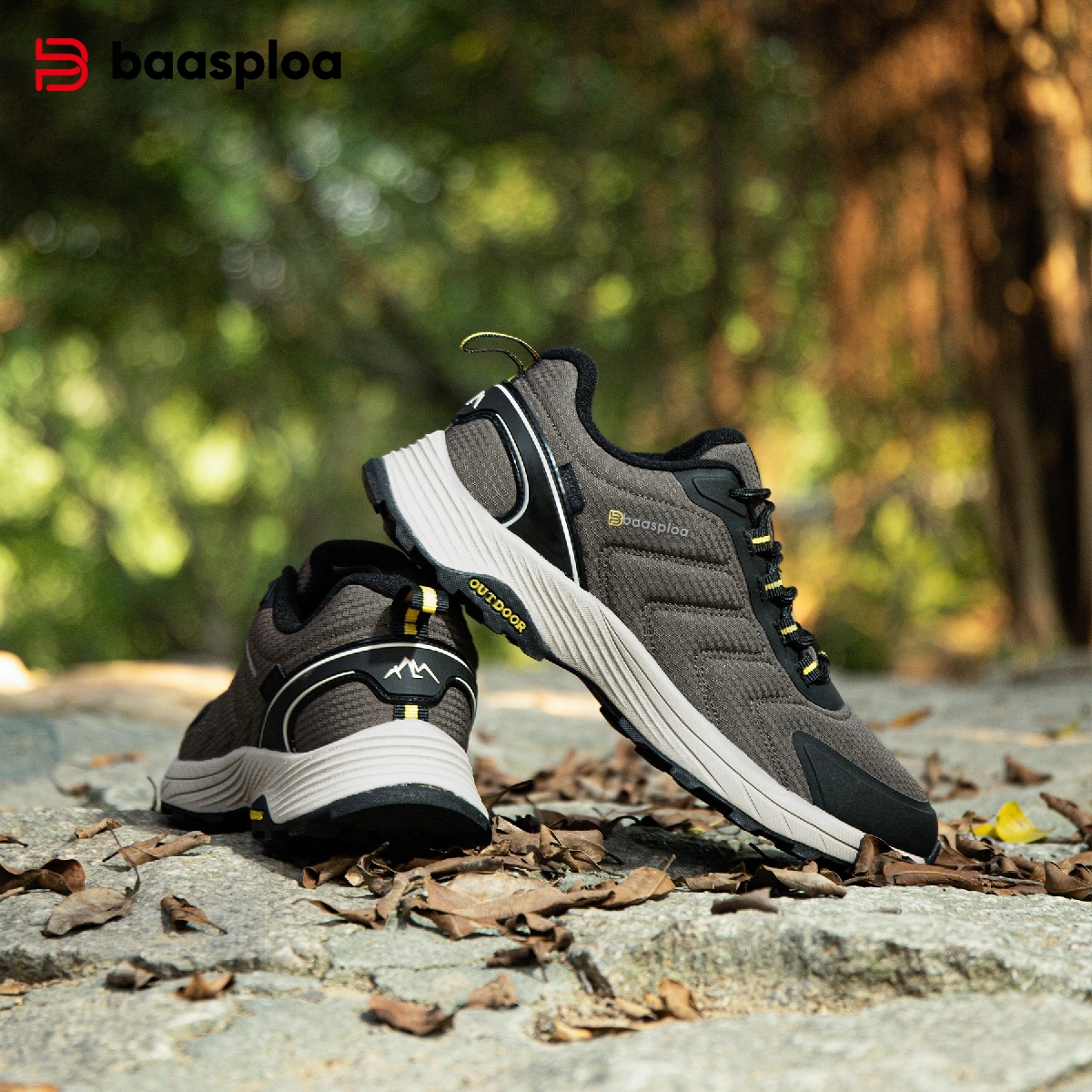 Baasploa Men Hiking Shoes Bran - Climbing Shoe Beginner のレビューと価格