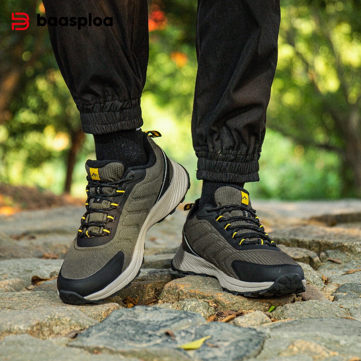Baasploa Men Hiking Shoes Bran - Climbing Shoe Beginner のレビューと価格