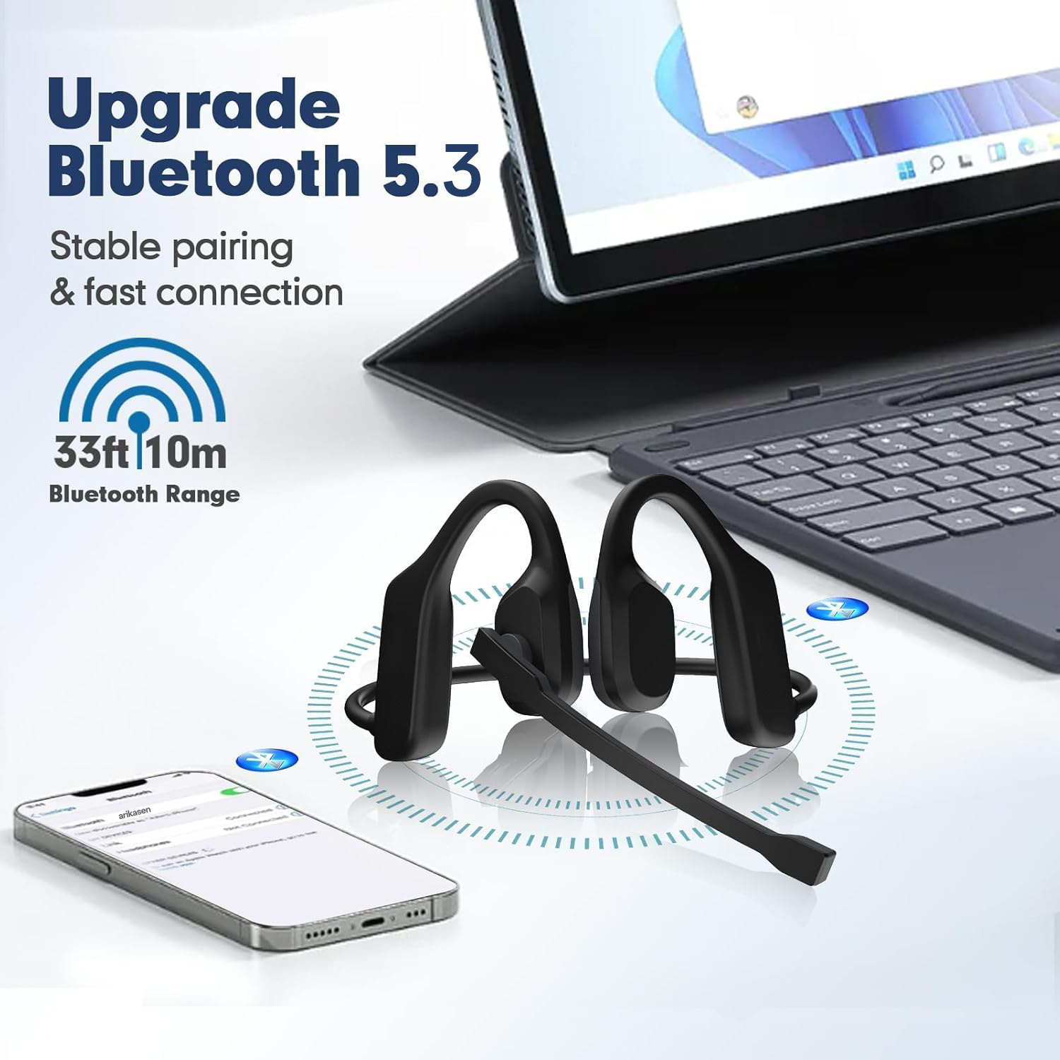 Open Ear Headphones with Mic,  - Outdoor Sport Centre のレビューと価格