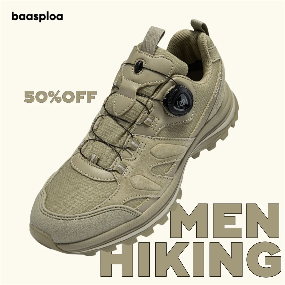 Baasploa Men Hiking Shoes Leat - Climbing Shoe Beginner のレビューと価格