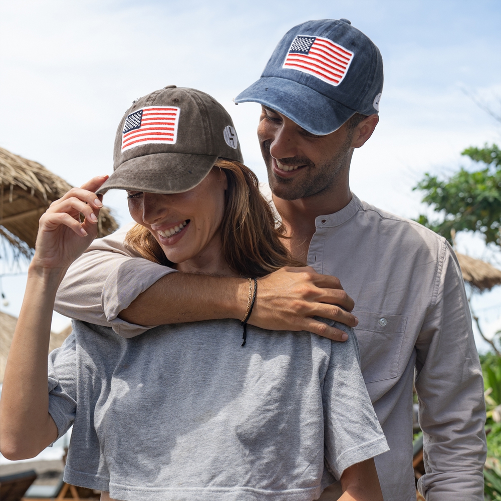 Unisex Washed Cotton USA Flag  - Outdoor Sport Usa のレビューと価格