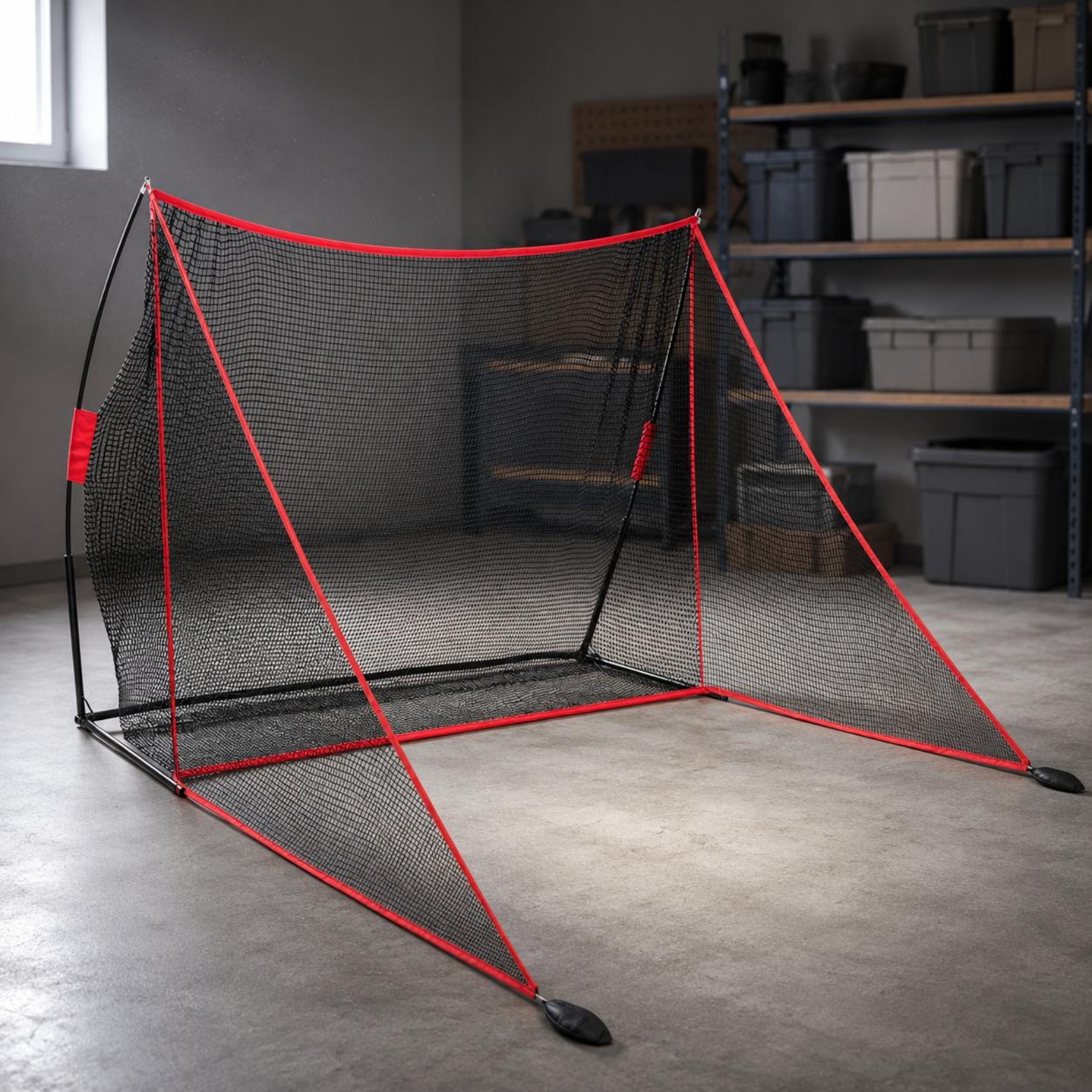 Golf Hitting Net Red Trim Prac - Outdoor Sports Net のレビューと価格