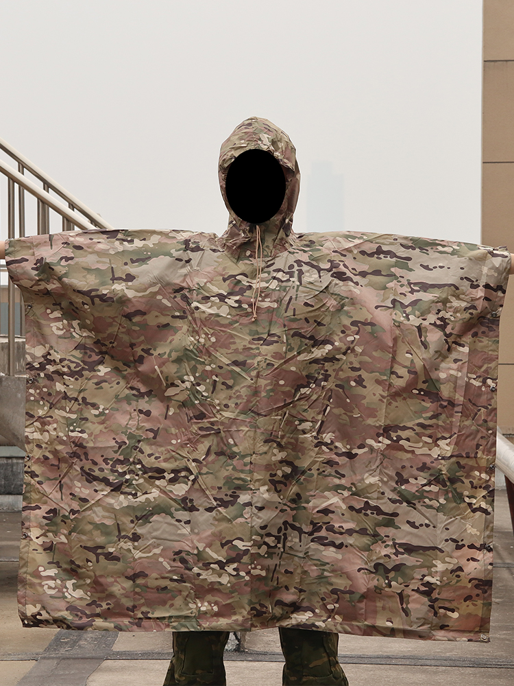 Blue Camouflage Raincoat BG Mu - Outdoor Und Sport のレビューと価格