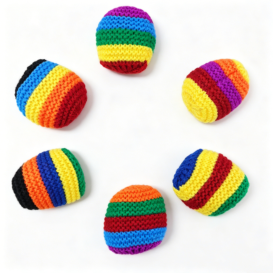 Hacky Sack Rainbow Striped Han - Outdoor Sport Games のレビューと価格