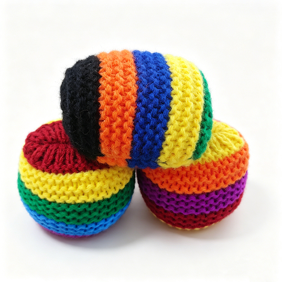Hacky Sack Rainbow Striped Han - Outdoor Sport Games のレビューと価格