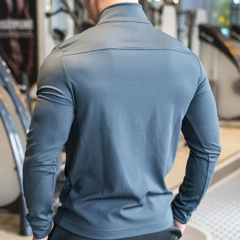 Mens Gym Fitness Shirts Tops H - Outdoor Sport Jacket Men のレビューと価格