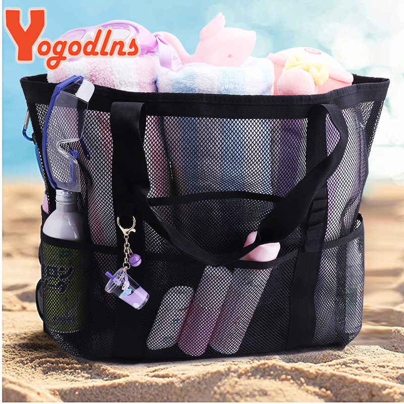 Summer Black Mesh Tote Bag For - Outdoor Sport Bag のレビューと価格