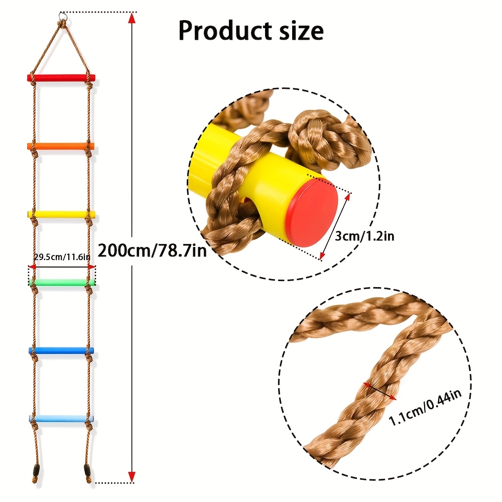 1pc Colorful Kid Climbing Ladd - Outdoor Sport Climbing Gear のレビューと価格