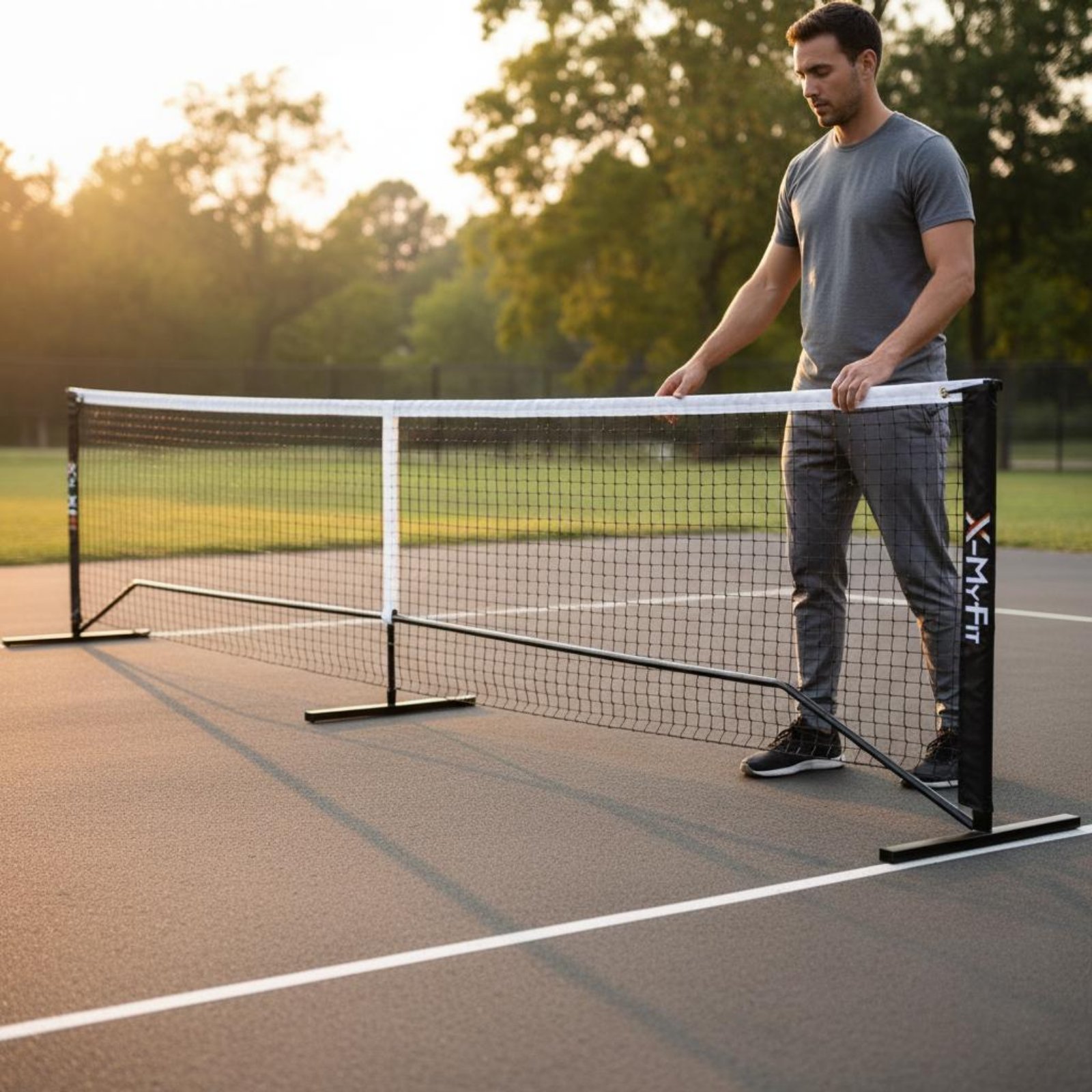 Portable Pickleball Net Indoor - Outdoor Sports Net のレビューと価格