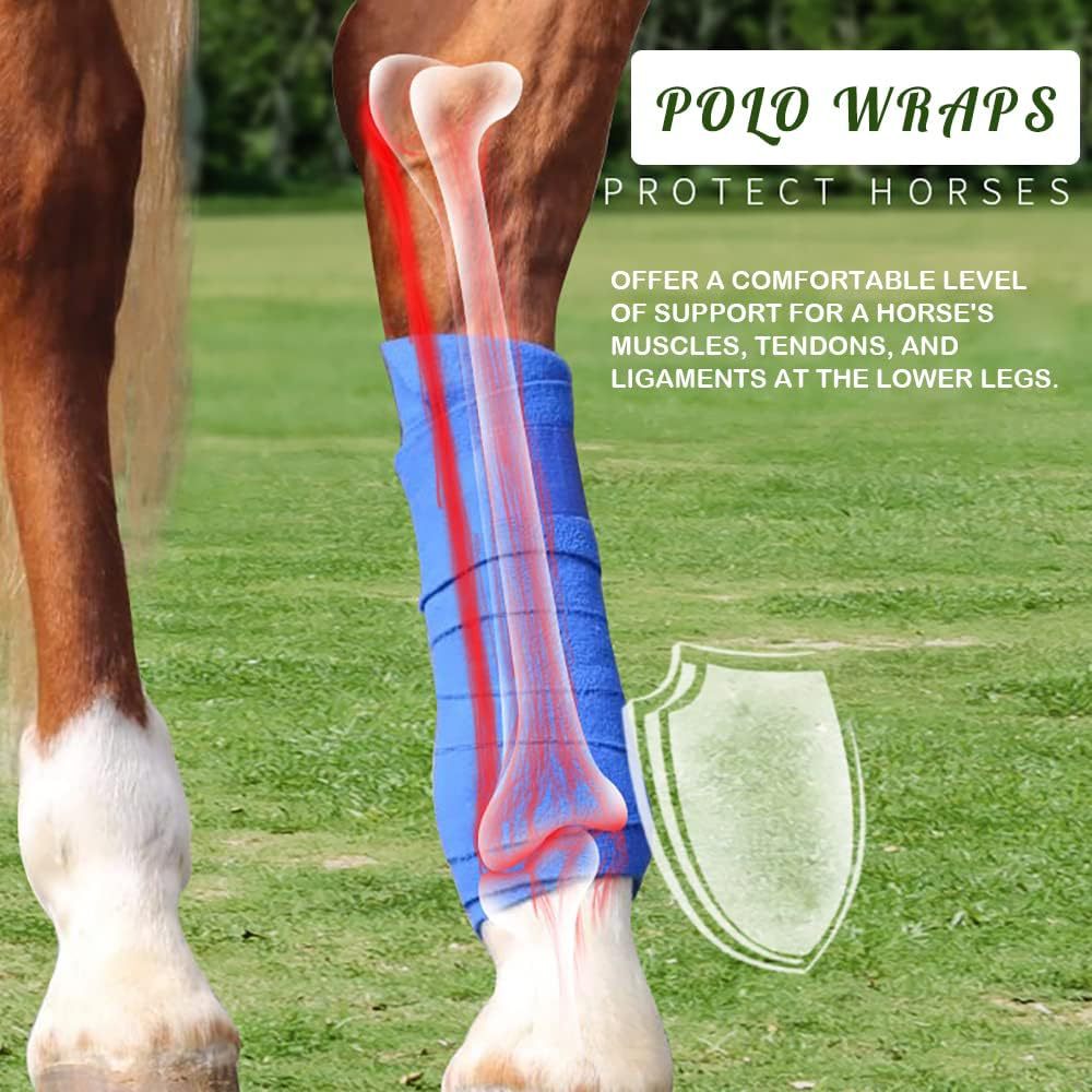 4 Pack Horse Polo Wraps Upgrad - Polo Wraps Fleece のレビューと価格