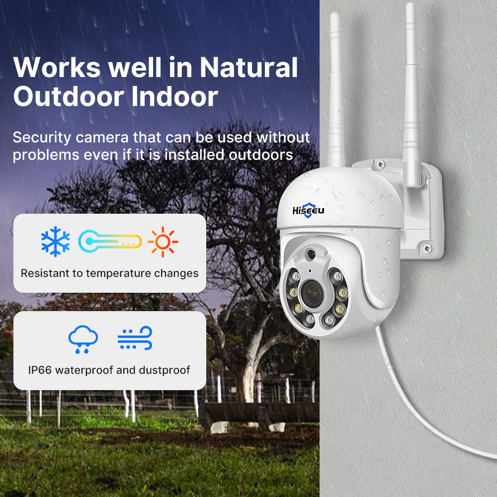 Hiseeu 5MP WiFi CCTV Camera Se - Outdoor Sport Camera のレビューと価格