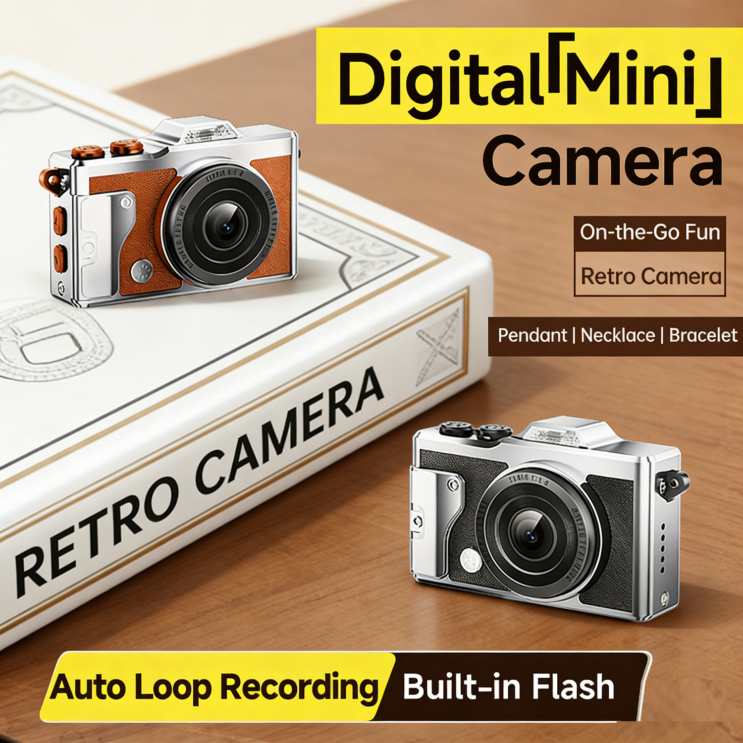 Mini Retro Camera Digital Vide - Outdoor Sport Activities For Kids のレビューと価格